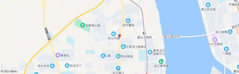 长沙银杉路谷山路口_公交站地图_长沙公交_妙搜公交查询2025