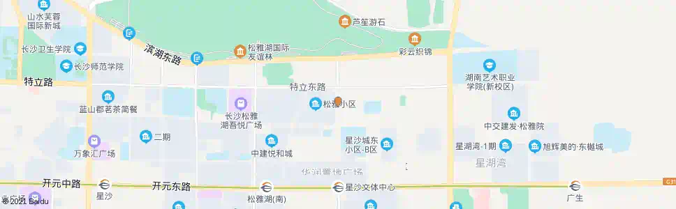 长沙星沙(松雅小区)_公交站地图_长沙公交_妙搜公交查询2025