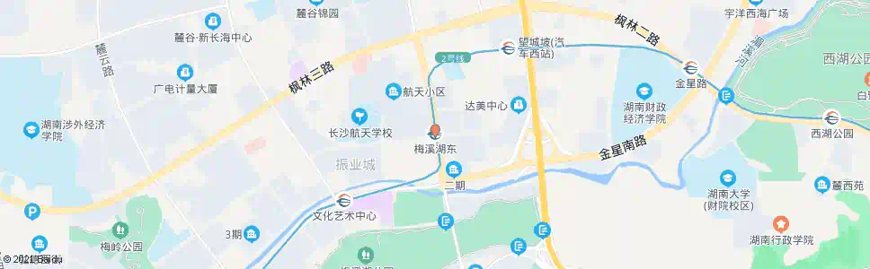 长沙梅溪湖东地铁站_公交站地图_长沙公交_妙搜公交查询2025