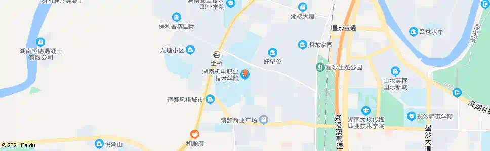 长沙机电职院_公交站地图_长沙公交_妙搜公交查询2025