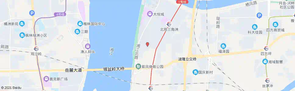 长沙江天路紫凤路口_公交站地图_长沙公交_妙搜公交查询2025