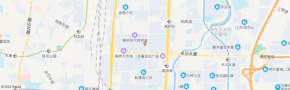 长沙南湖大市场北_公交站地图_长沙公交_妙搜公交查询2025