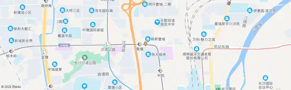 长沙劳动东路黎托路口_公交站地图_长沙公交_妙搜公交查询2025