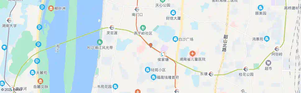 长沙仰天湖_公交站地图_长沙公交_妙搜公交查询2025