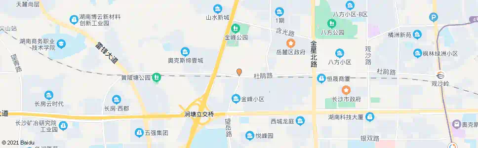 长沙望岳小区_公交站地图_长沙公交_妙搜公交查询2025