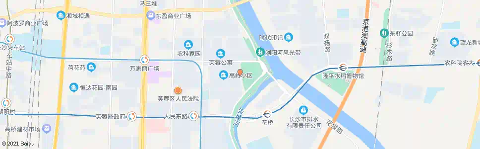 长沙白沙湾路_公交站地图_长沙公交_妙搜公交查询2025