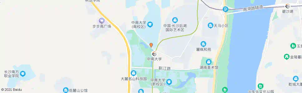 长沙中南大学学生公寓_公交站地图_长沙公交_妙搜公交查询2025