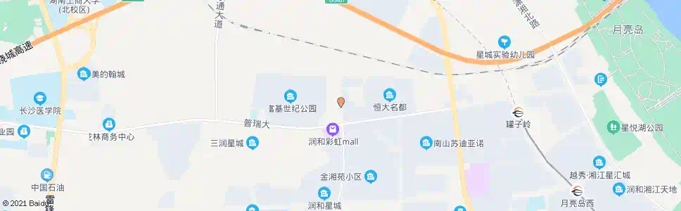 长沙中华岭村_公交站地图_长沙公交_妙搜公交查询2025