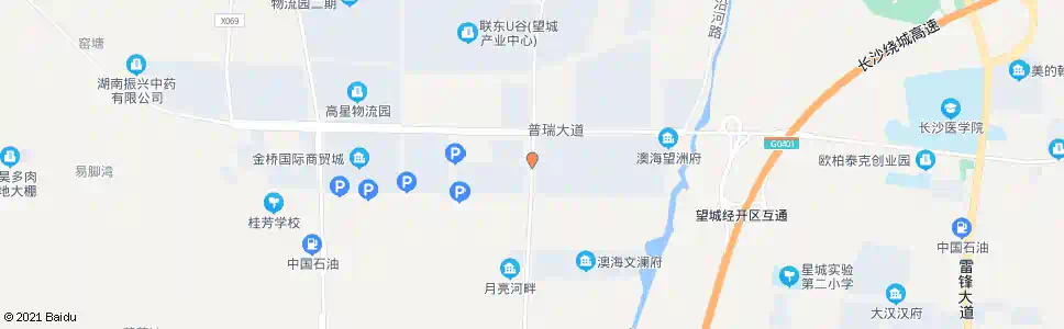 长沙金桥国际东_公交站地图_长沙公交_妙搜公交查询2025