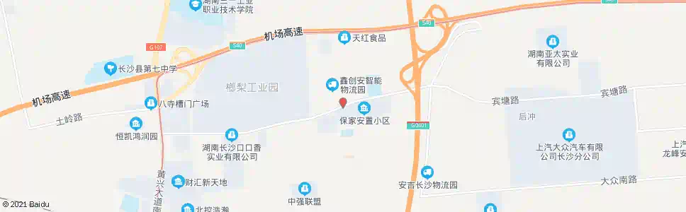长沙保家安置区_公交站地图_长沙公交_妙搜公交查询2025