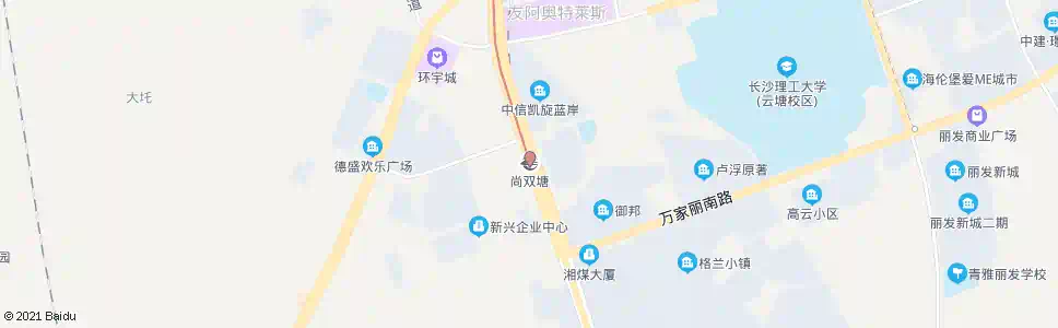 长沙尚双塘站_公交站地图_长沙公交_妙搜公交查询2025