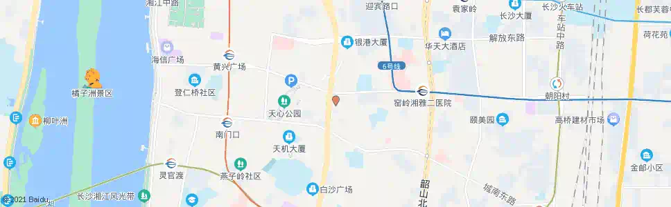 长沙侯家塘(芙蓉中路)_公交站地图_长沙公交_妙搜公交查询2025
