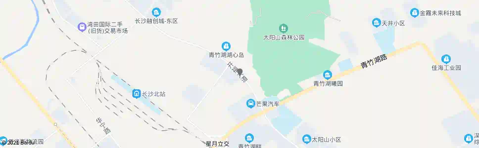 长沙青竹湖森林公园西_公交站地图_长沙公交_妙搜公交查询2025
