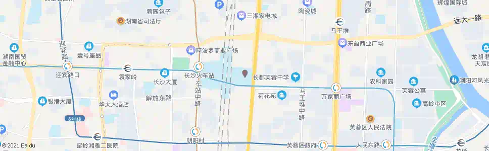 长沙锦泰广场(东)_公交站地图_长沙公交_妙搜公交查询2025