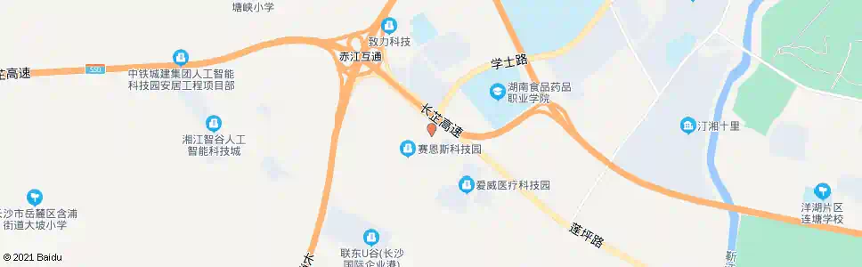 长沙海普声域_公交站地图_长沙公交_妙搜公交查询2025