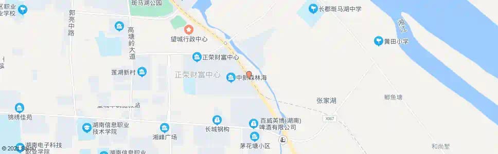长沙中新森林海_公交站地图_长沙公交_妙搜公交查询2025