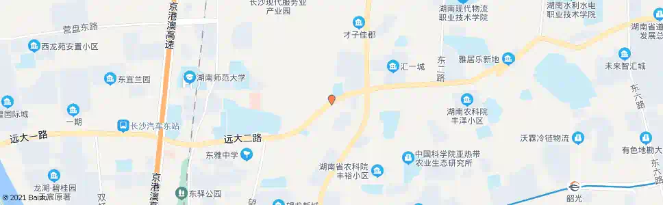 长沙马坡岭东_公交站地图_长沙公交_妙搜公交查询2025