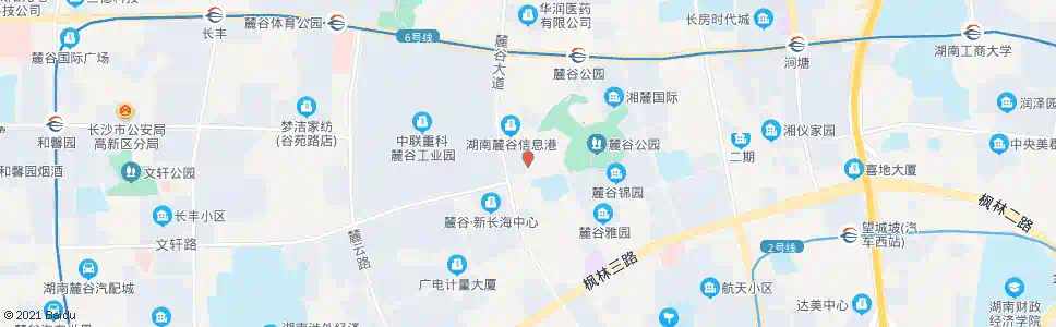长沙谷园路文轩路口_公交站地图_长沙公交_妙搜公交查询2025