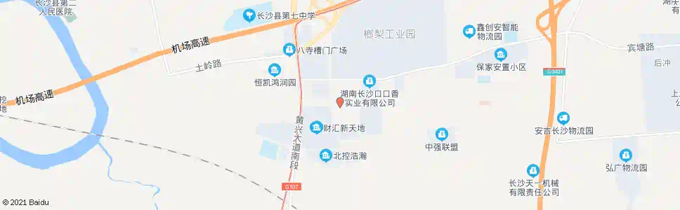 长沙福中道_公交站地图_长沙公交_妙搜公交查询2025