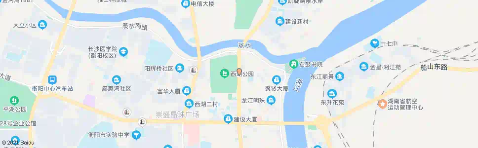 衡阳西湖公园东门_公交站地图_衡阳公交_妙搜公交查询2025