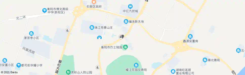 衡阳烈士公园_公交站地图_衡阳公交_妙搜公交查询2025