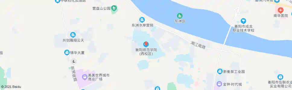 衡阳师院西校区_公交站地图_衡阳公交_妙搜公交查询2025