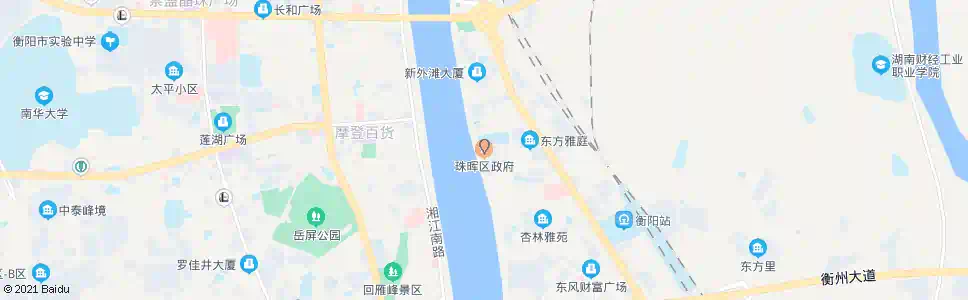 衡阳珠晖区政府_公交站地图_衡阳公交_妙搜公交查询2025