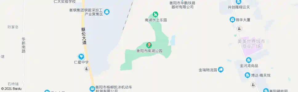 衡阳南湖公园_公交站地图_衡阳公交_妙搜公交查询2025