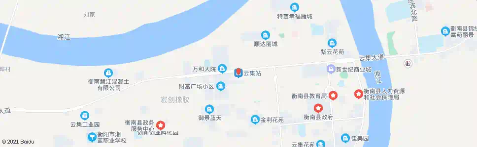 衡阳云集衡南县_公交站地图_衡阳公交_妙搜公交查询2025
