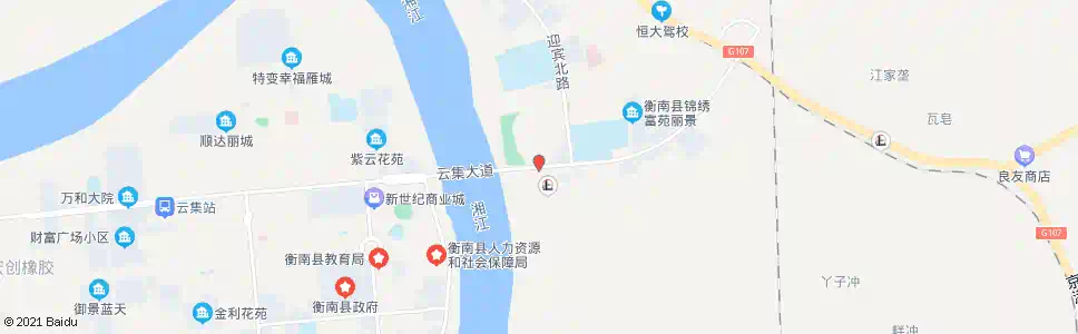 衡阳衡南自来水场_公交站地图_衡阳公交_妙搜公交查询2025