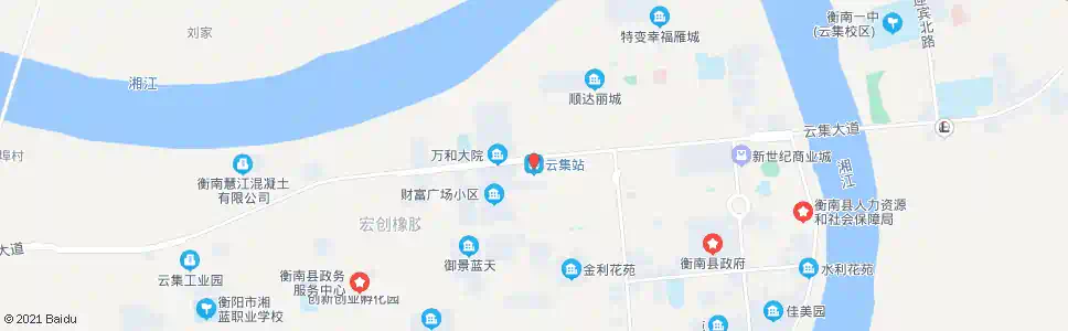衡阳云集汽车站_公交站地图_衡阳公交_妙搜公交查询2025