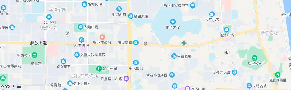 衡阳解放路立交桥_公交站地图_衡阳公交_妙搜公交查询2025