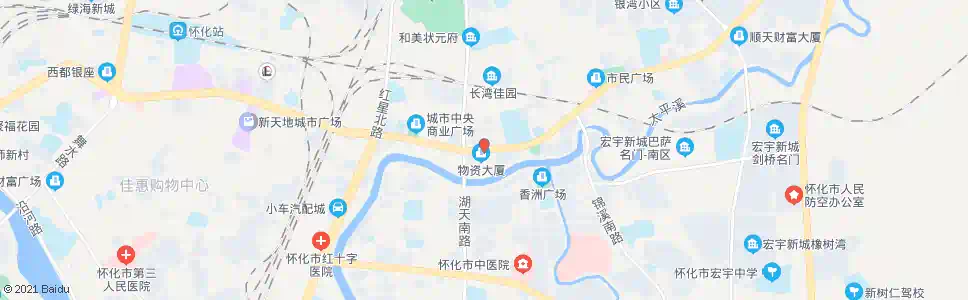 怀化湖天路口_公交站地图_怀化公交_妙搜公交查询2025