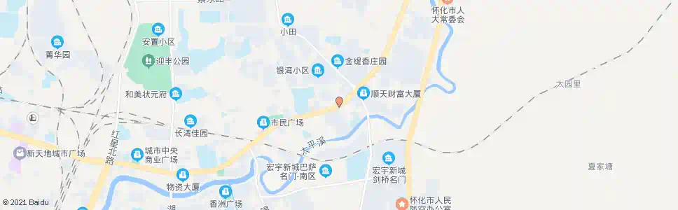 怀化星光寄宿小学_公交站地图_怀化公交_妙搜公交查询2025