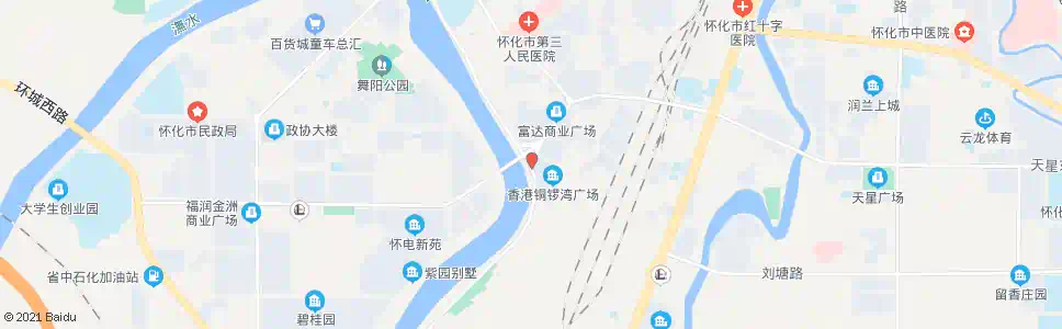 怀化二桥桥头_公交站地图_怀化公交_妙搜公交查询2025