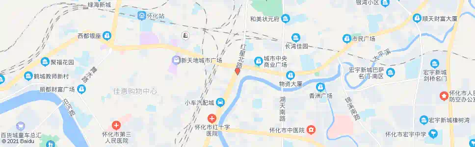 怀化福兴数码广场_公交站地图_怀化公交_妙搜公交查询2025