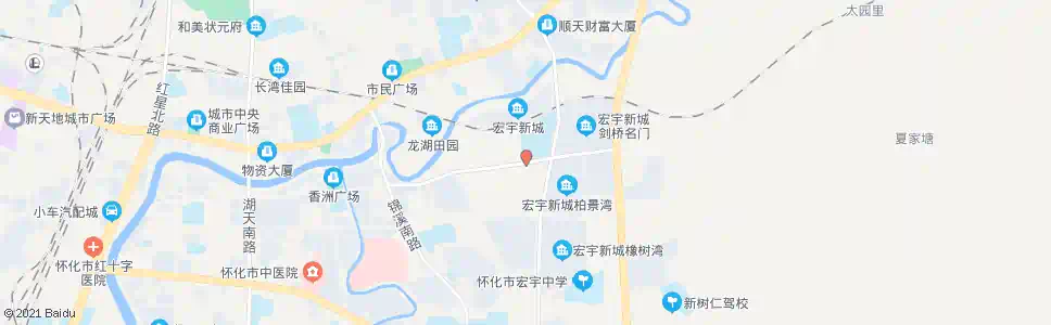 怀化宏宇小学_公交站地图_怀化公交_妙搜公交查询2025