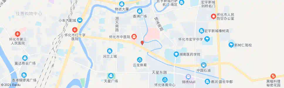 怀化新中医院路口_公交站地图_怀化公交_妙搜公交查询2025