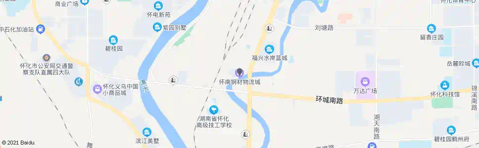 怀化怀南钢材物流城_公交站地图_怀化公交_妙搜公交查询2025