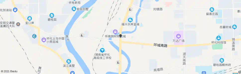 怀化湖天桥桥头_公交站地图_怀化公交_妙搜公交查询2025