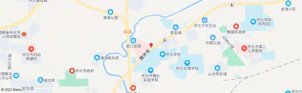 怀化四方田_公交站地图_怀化公交_妙搜公交查询2025