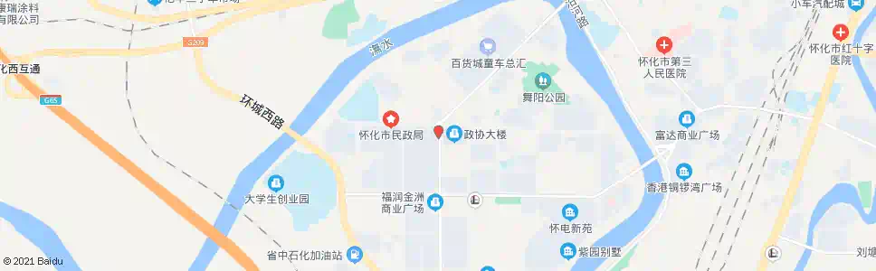 怀化天庆精品装饰城_公交站地图_怀化公交_妙搜公交查询2025