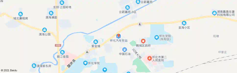 怀化城东_公交站地图_怀化公交_妙搜公交查询2025