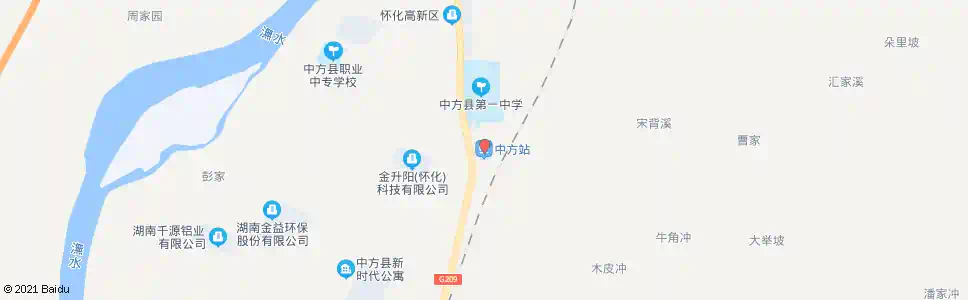 怀化中方镇_公交站地图_怀化公交_妙搜公交查询2025