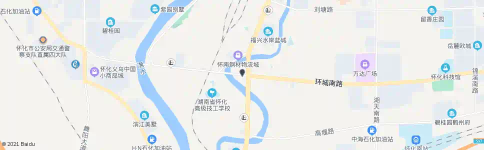 怀化黄花坪桥桥头_公交站地图_怀化公交_妙搜公交查询2025