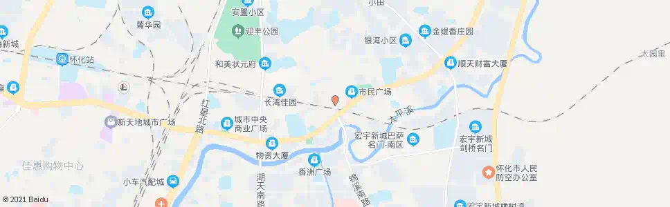 怀化迎丰市场_公交站地图_怀化公交_妙搜公交查询2025