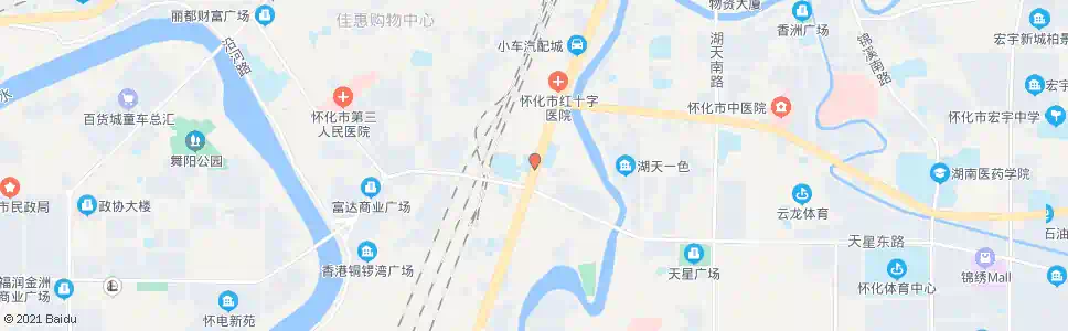 怀化肉联厂_公交站地图_怀化公交_妙搜公交查询2025