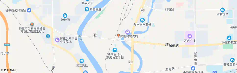 怀化怀铁材料厂_公交站地图_怀化公交_妙搜公交查询2025