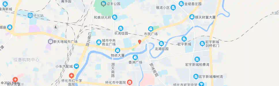 怀化三完小_公交站地图_怀化公交_妙搜公交查询2025