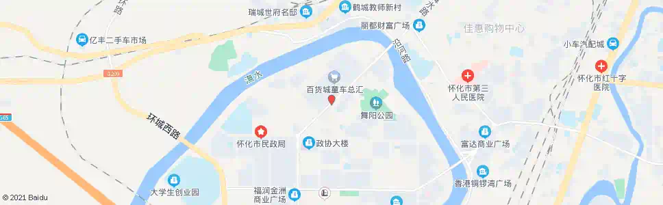 怀化鹤城地税局_公交站地图_怀化公交_妙搜公交查询2025